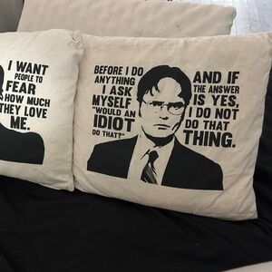 The Office Throw pillows